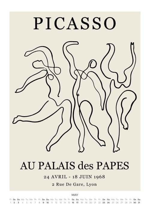 Picasso Kunstkalender 2026