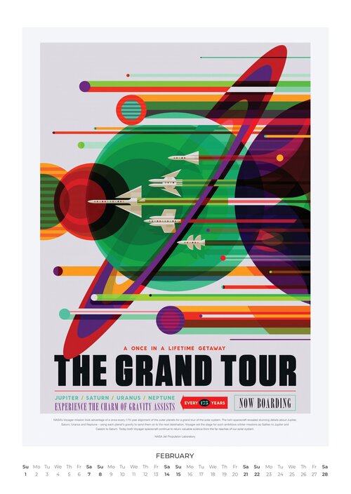 2026 NASA Visions of the Future Calendar