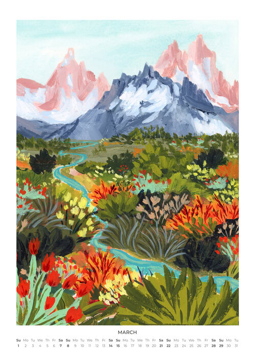 2026 Vibrant Landscapes Design Calendar