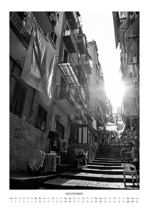Napoli in Black and White by Ciro Pipoli – 2026 Naples Calendar