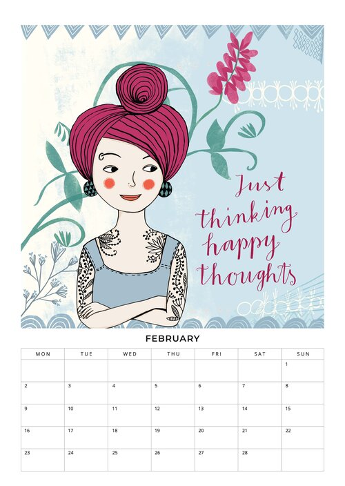 2026 Be you own kind of beautiful calendar by Constanze Guhr