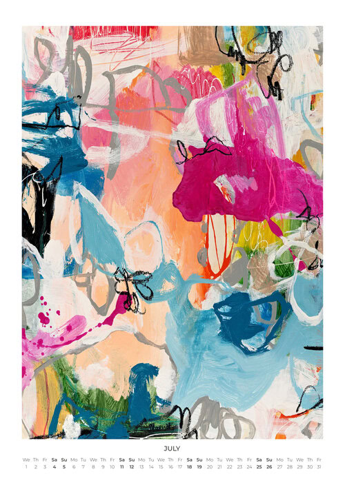 2026 Abstract Worlds Art Calendar