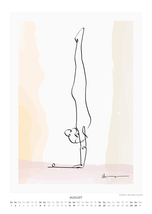 2026 A Year of Yoga Art Calendar