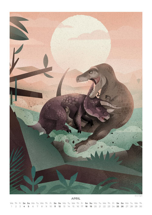 Dinosaurier Kalender 2026