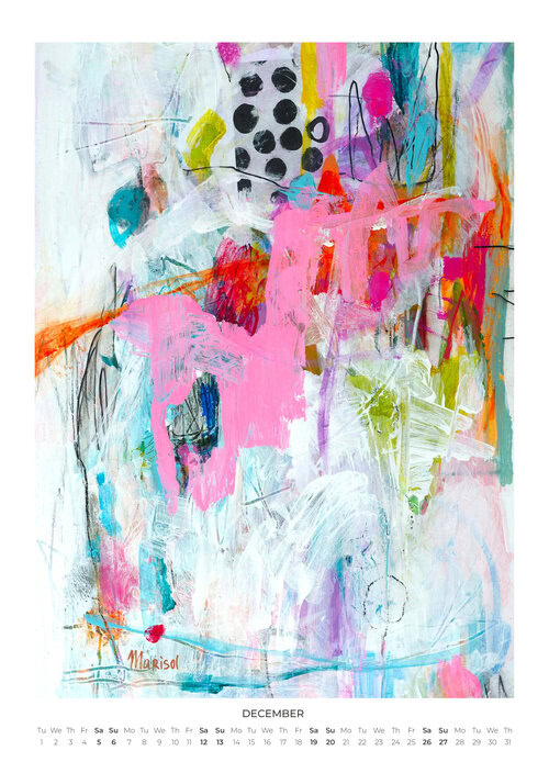2026 Abstract Worlds Art Calendar