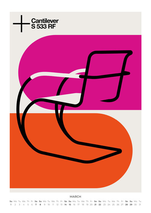 Bo Lundbergs Bauhaus Tribute Kalender 2026