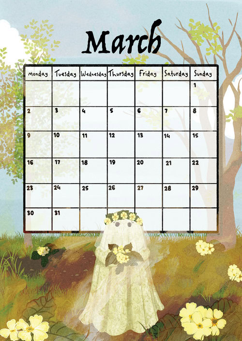 Walter & the Nature Ghosts Kalender 2026 by Katherine Blower