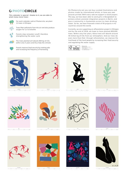 2026 Henri Matisse Calendar