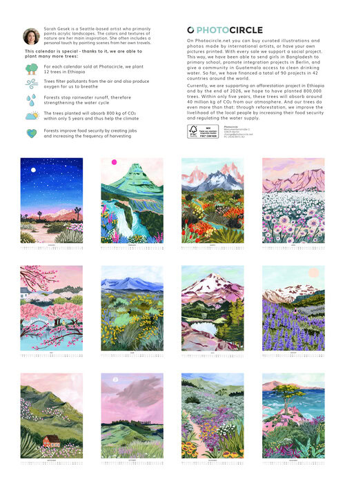 2026 Vibrant Landscapes Design Calendar