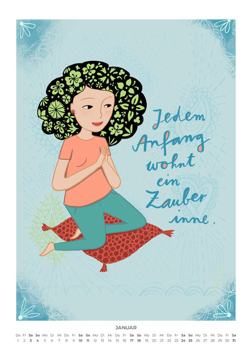 Flow Your Life Kunst Kalender 2026