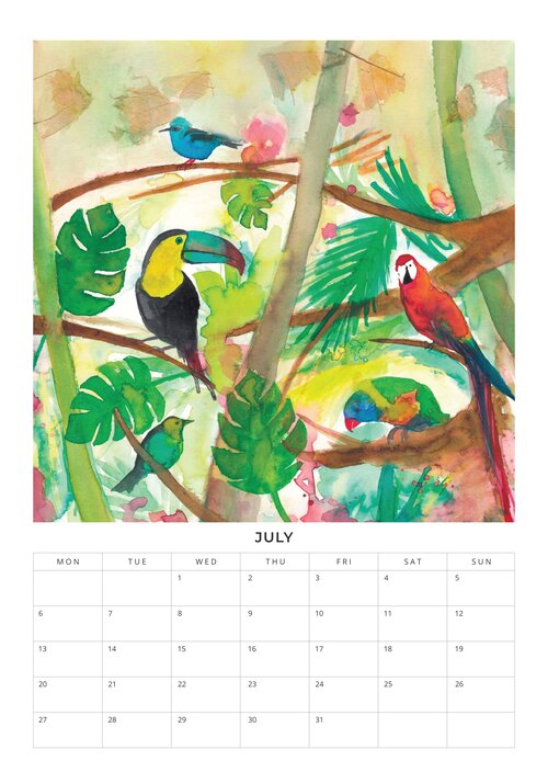 2026 Happy Fantasy Worlds Calendar