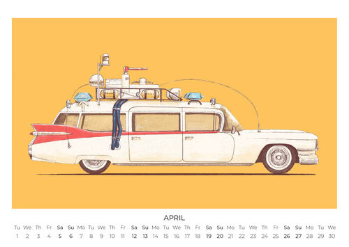 Iconic Vehicles Wandkalender 2025