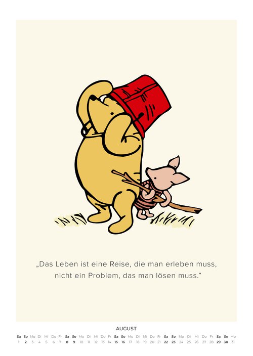 Pu der Bär Zitate Kalender 2026