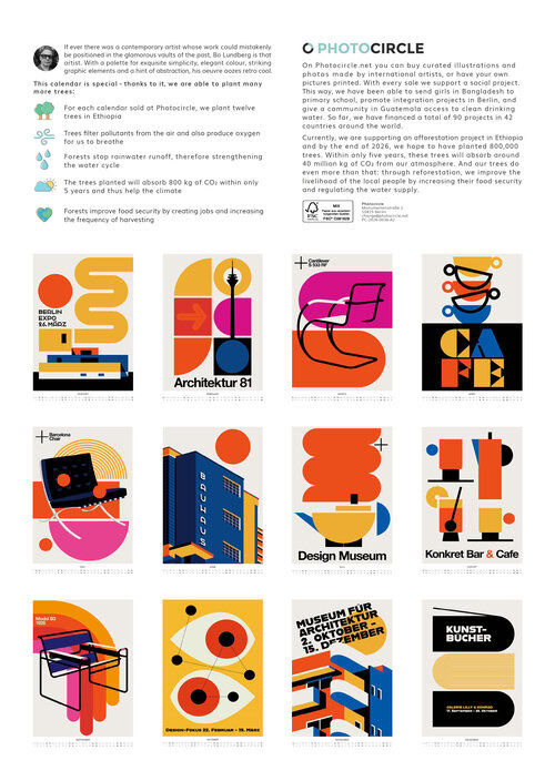 Bo Lundbergs Bauhaus Tribute Kalender 2026