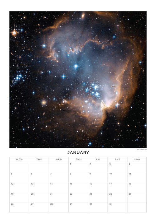 2026 NASA calendar – Space Horizons