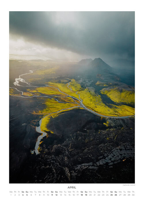 2026 Landscapes from Above Calendar by Lennart Pagel