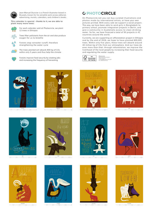 2026 Friendship, Love & Understanding Calender