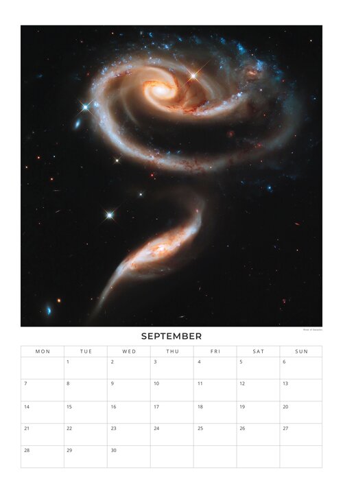 2026 NASA - Galactic Views Calendar