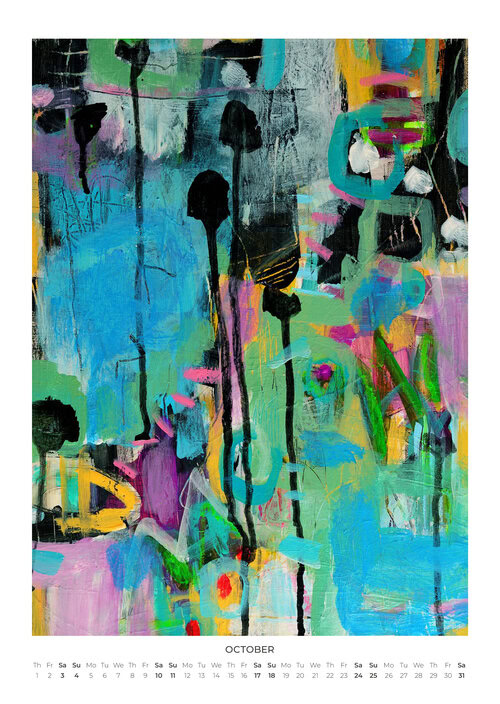 2026 Abstract Worlds Art Calendar