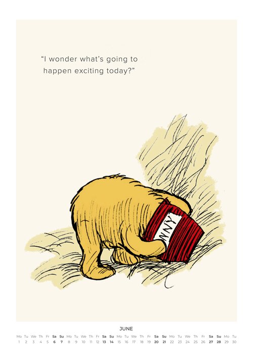 2026 Winnie the Pooh Quotes Calendar