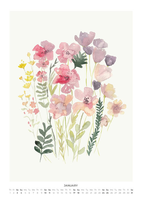2026 Botanical Bloom Calendar