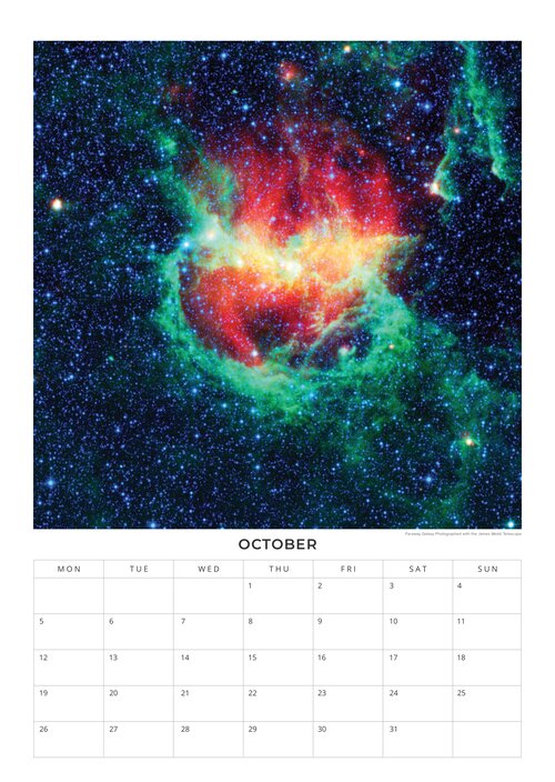 2026 NASA - Galactic Views Calendar