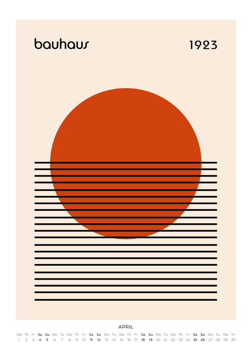 2026 Bauhaus Essentials Art Calendar
