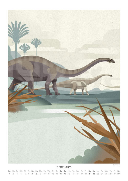 Dinosaurier Kalender 2026
