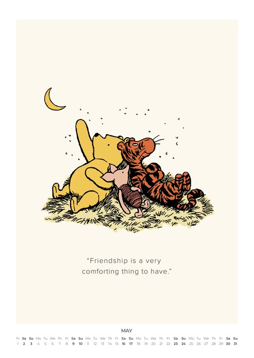 2026 Winnie the Pooh Quotes Calendar