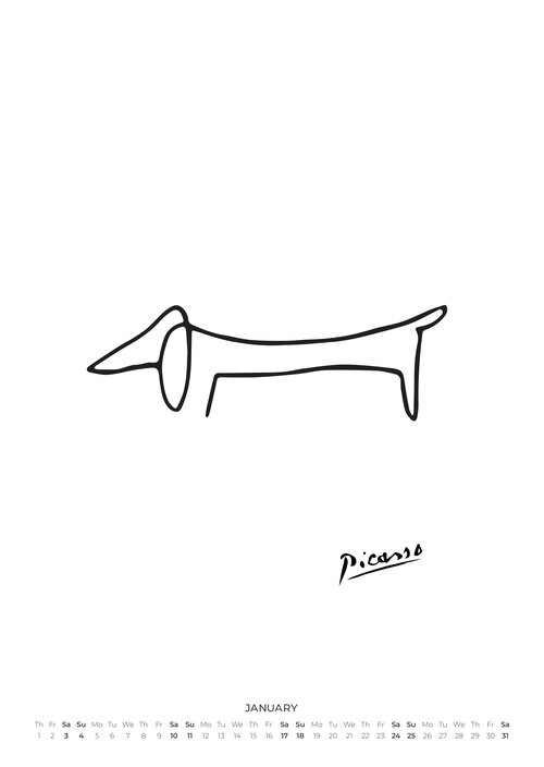 2026 Picasso Animals Calendar