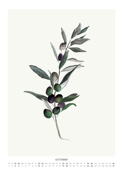 2026 Botanical Bloom Calendar