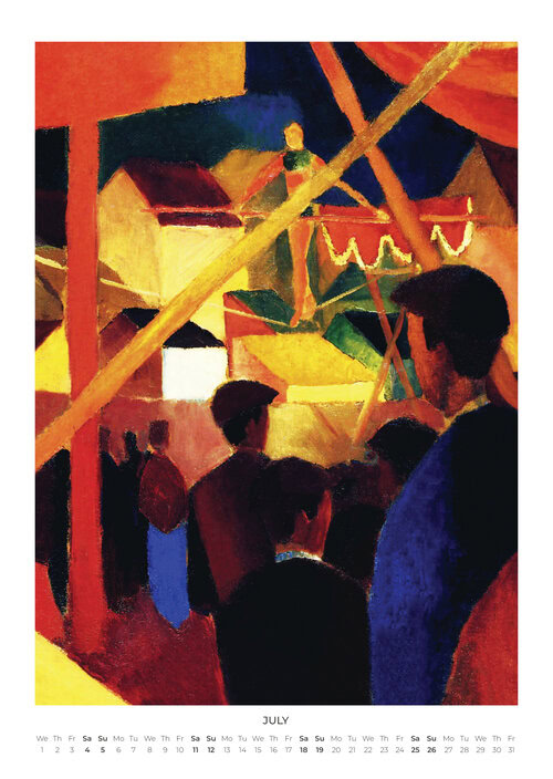2026 August Macke Calendar