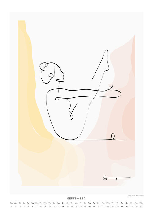 2026 A Year of Yoga Art Calendar