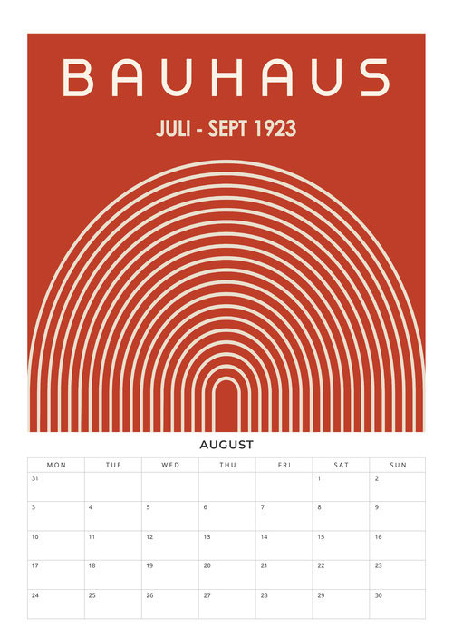 Bauhaus Design Planer 2026