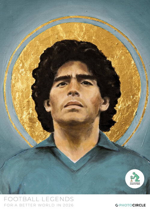 Fußballlegenden Wandkalender 2026 - Portraits von David Diehl