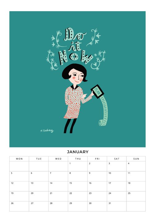 2026 Be you own kind of beautiful calendar by Constanze Guhr