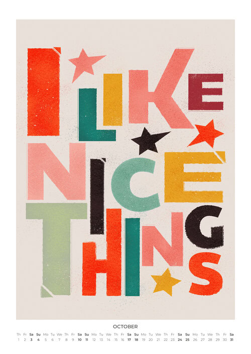 2026 Art Meets Type Calendar