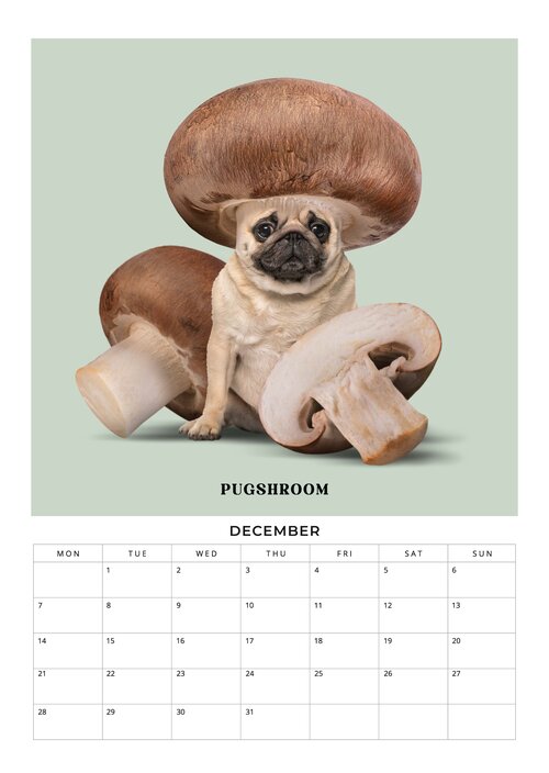 2026 Foodimals Squares Planner & Calendar