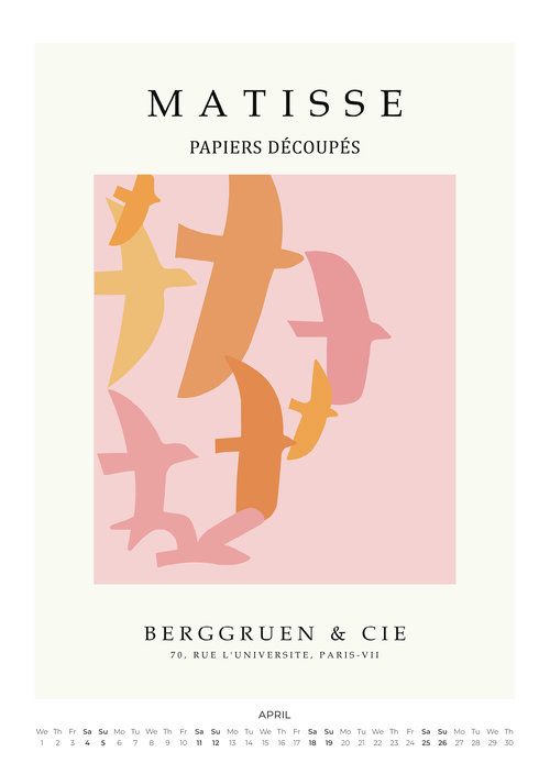 2026 Matisse Exhibition Prints Calendar