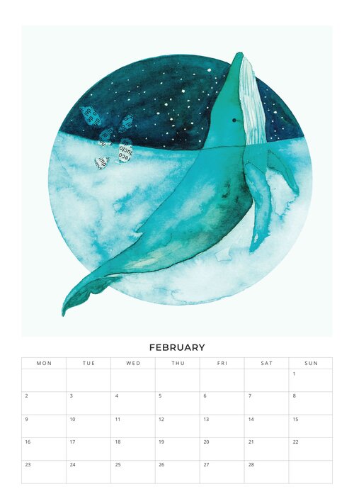 2026 Happy Fantasy Worlds Calendar