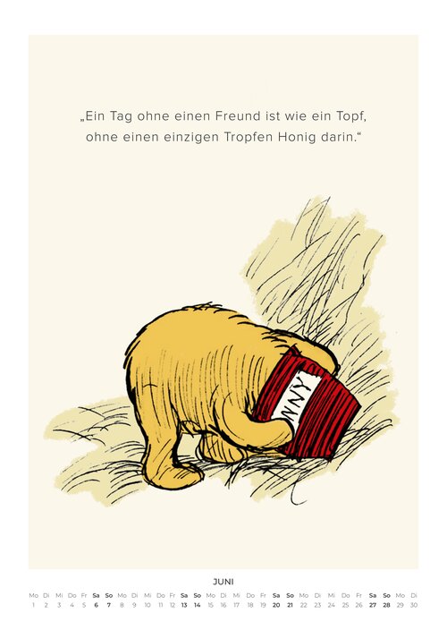 Pu der Bär Zitate Kalender 2026