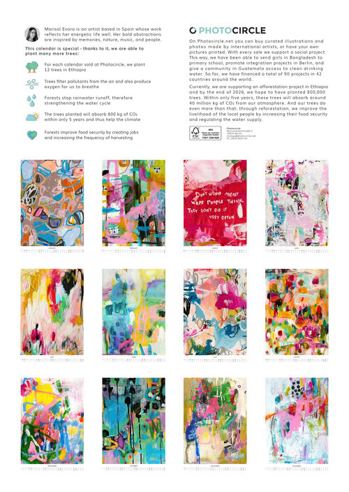 2026 Abstract Worlds Art Calendar