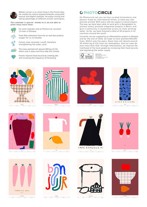 2026 Artistic Days Calendar