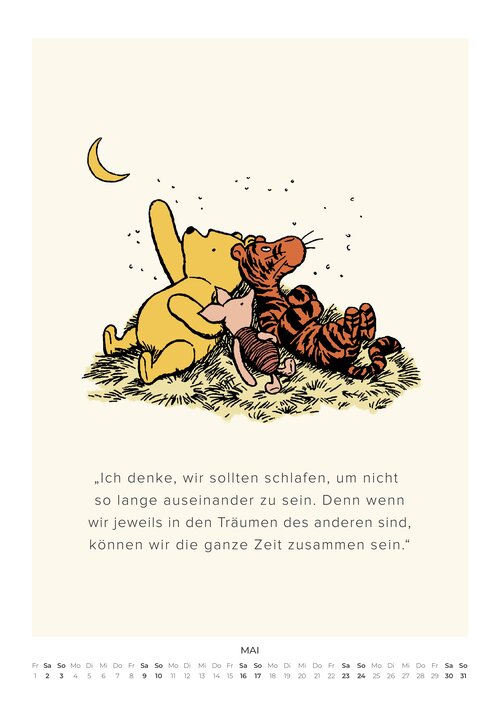 Pu der Bär Zitate Kalender 2026