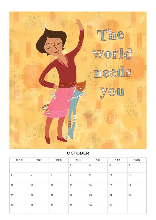 2026 Be you own kind of beautiful calendar by Constanze Guhr