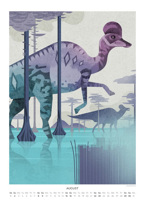 Dinosaurier Kalender 2026