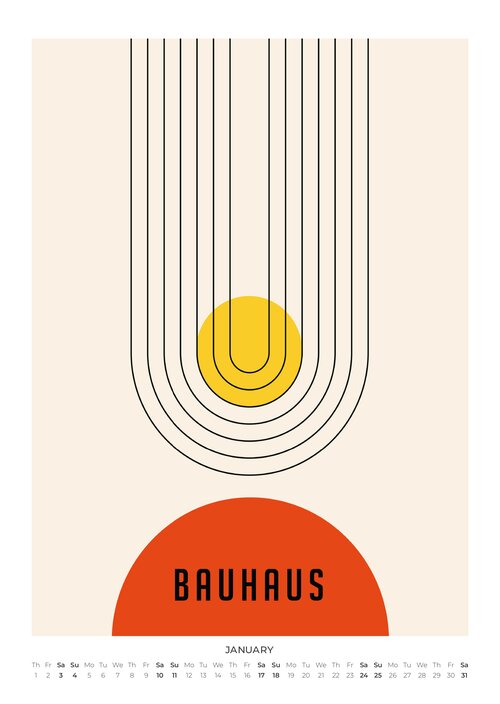 2026 Bauhaus Essentials Art Calendar
