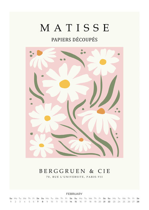 2026 Matisse Exhibition Prints Calendar