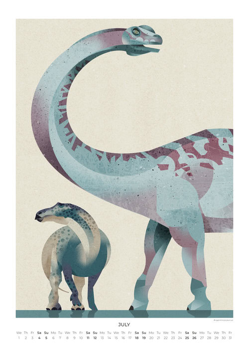 Dinosaurier Kalender 2026