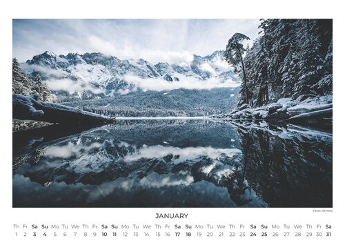 Schönes Europa Landschaftskalender 2026 von Johannes Hulsch